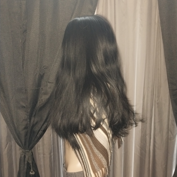 22" Long Straight Wig Color 1 - Picture 2 of 7